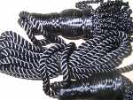 (image for) Silk Smallpipe Drone Cords: Navy Blue