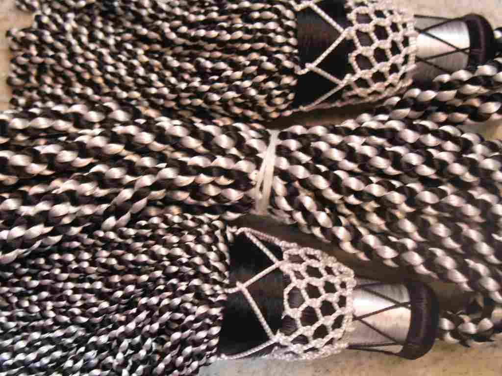 (image for) Silk Drone Cords: Black - Click Image to Close