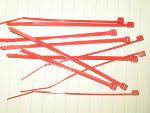 Set of Drone Cord Ties: Red