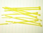 Set of Drone Cord Ties: Yellow